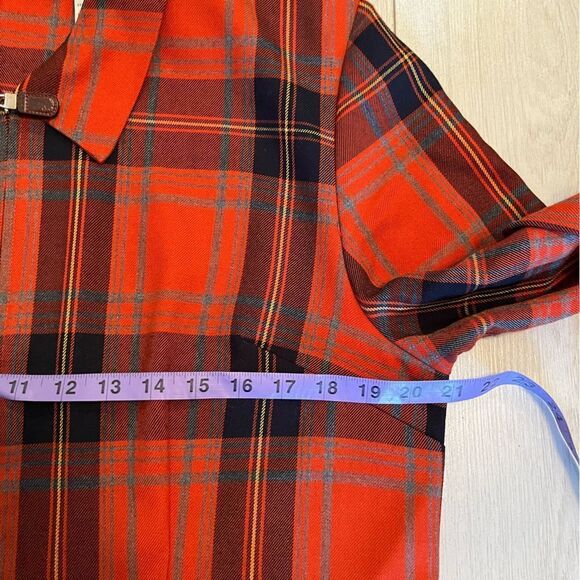 Vintage plaid cropped jacket zip up - Picture 7 of 8